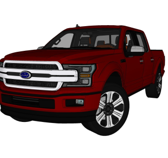 超精细汽车模型 福特 Ford F-150